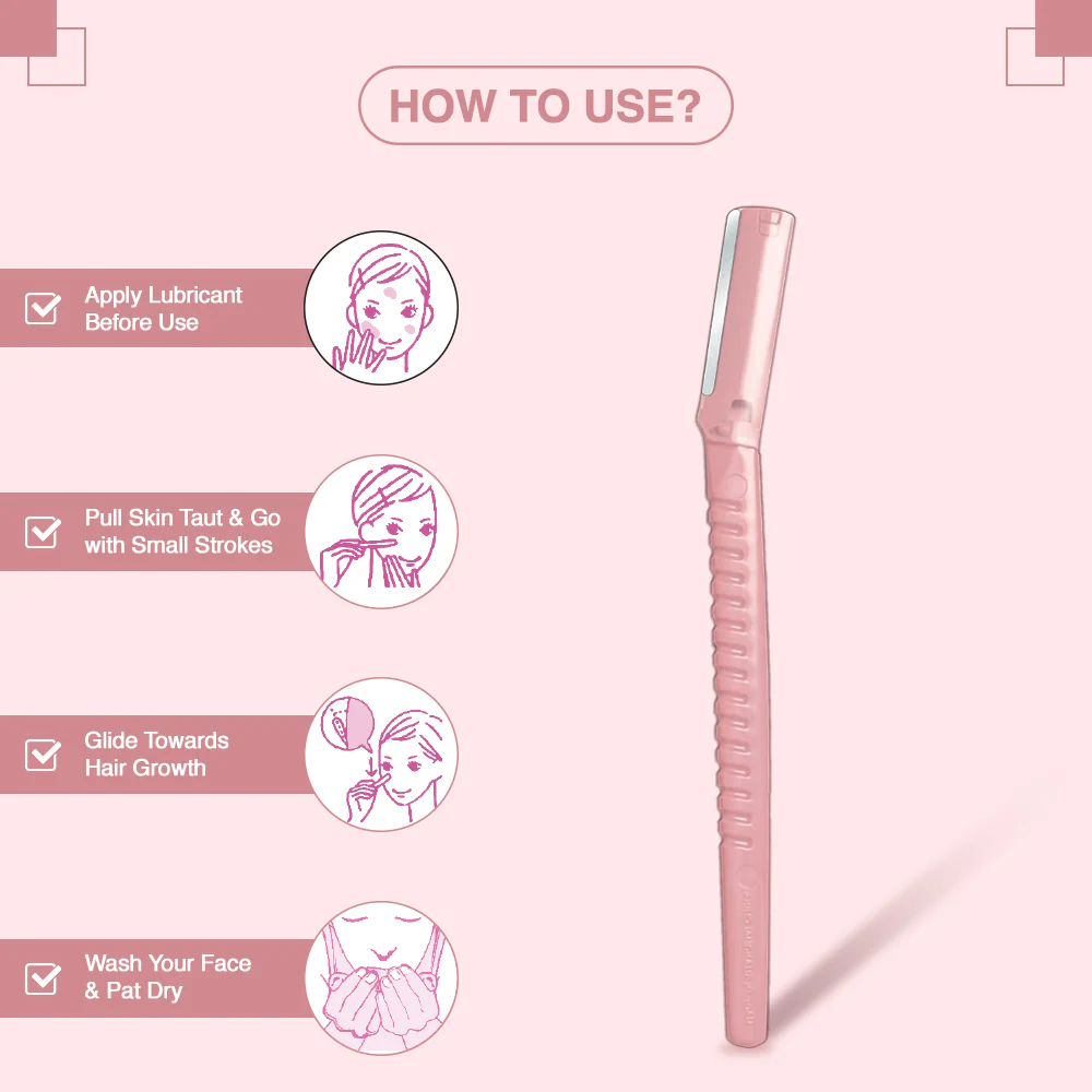 Kai Face & Eyebrow Razor for Women (Pack of 3) - Image 6