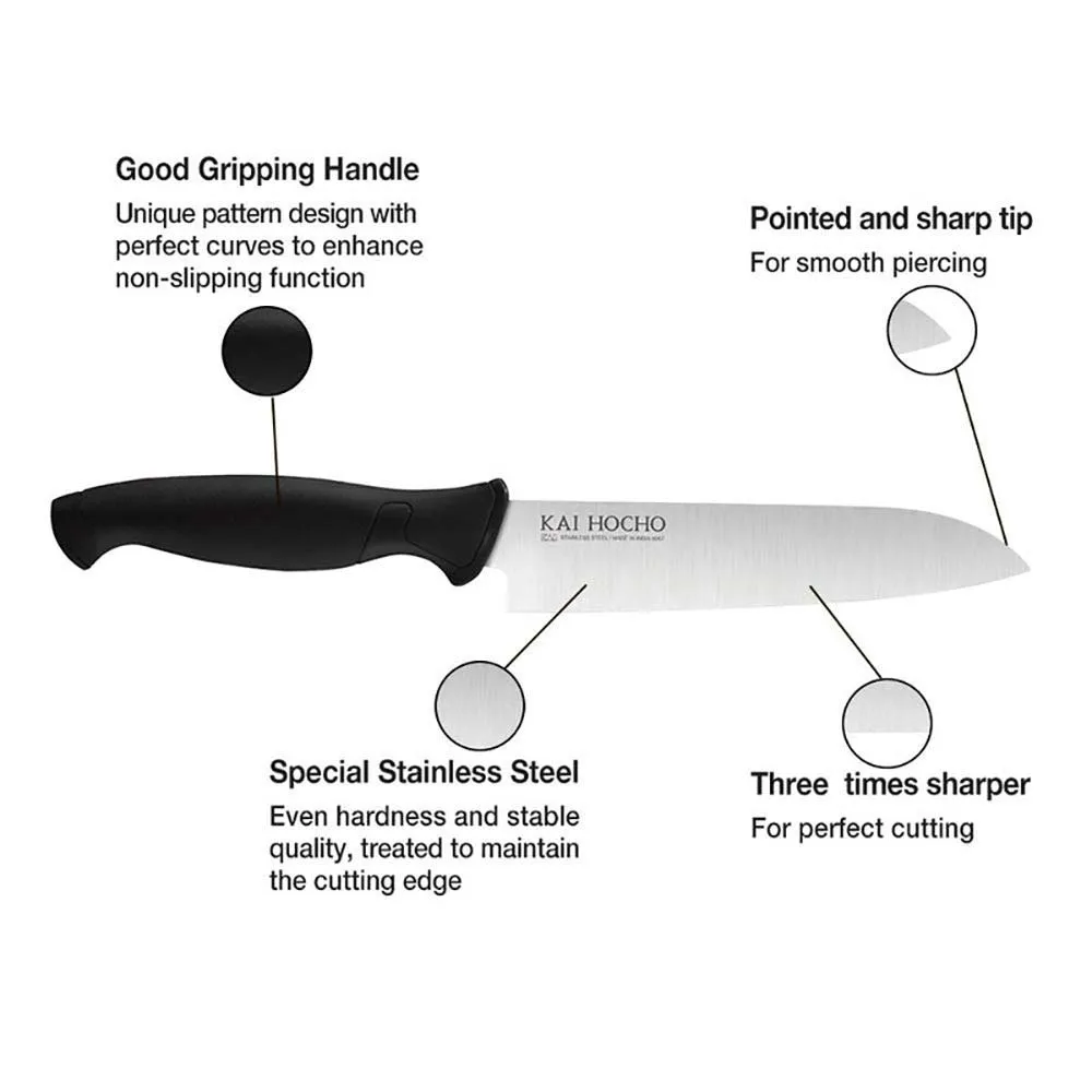 Kai Hocho Utility Knife with High-Quality Stainless-Steel - Image 4