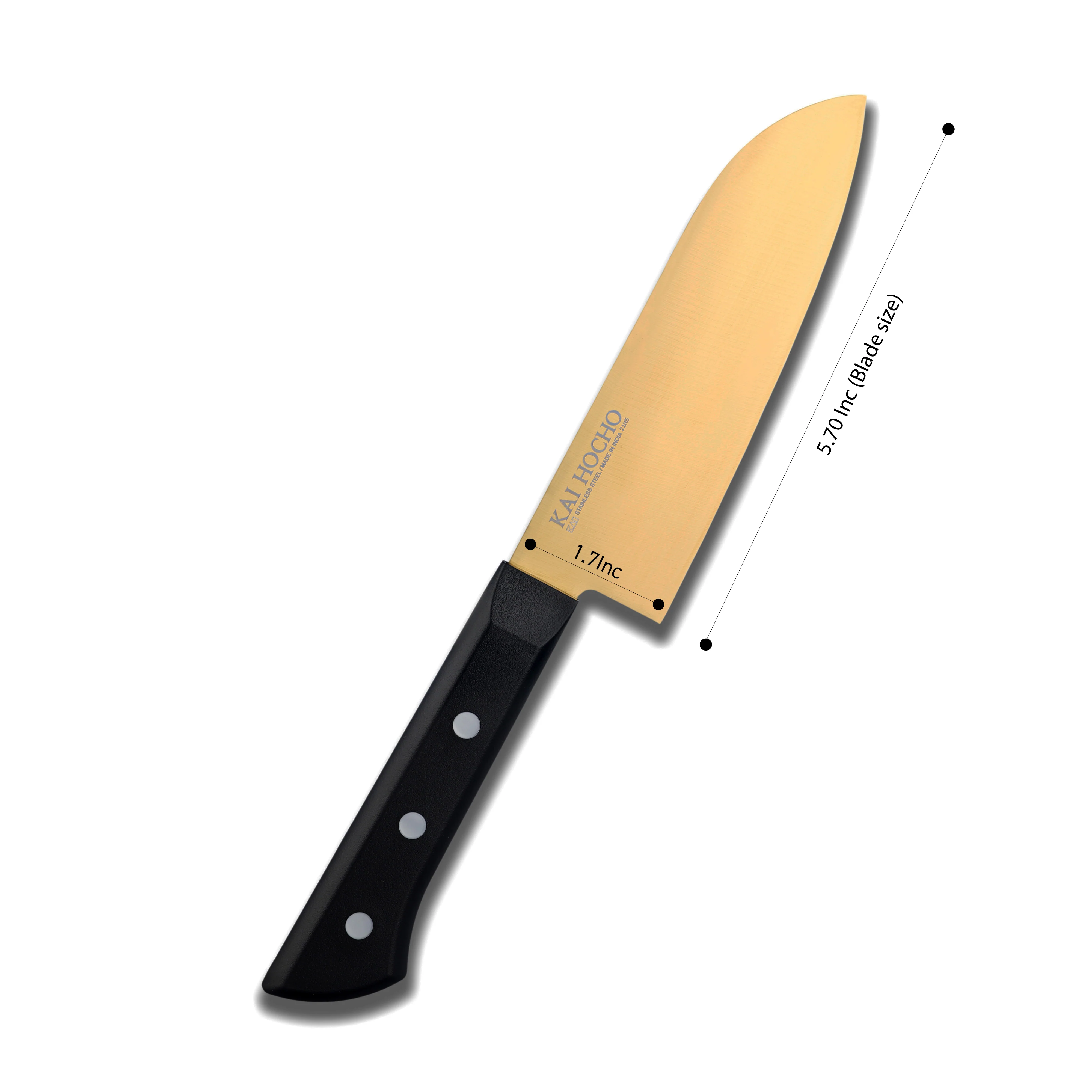 Kai Luxury Series Santoku Knife Gold - (Small) (000IN9014) - Image 3