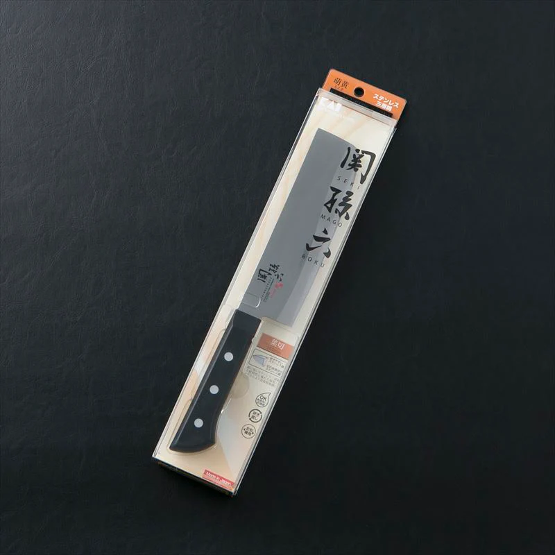 Kai Seki Magoroku Moegi Nakiri Vegetable Knife 165mm #AE2904 - Image 4