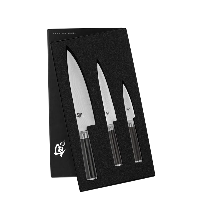 Kai Shun Classic Knife Gift Set (Chef 8", Utility 6", Paring 3.5" Knife) - Image 3