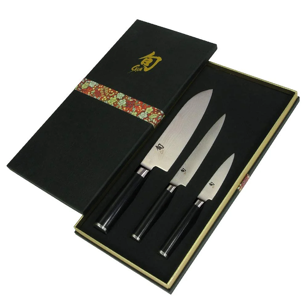 Kai Shun Classic Kitchen Knife Set (Santoku 7'', Utility 6'' and Paring Knife 3.5'') - Image 4